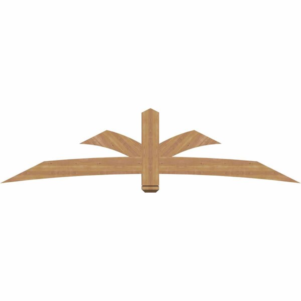 Ekena Millwork Davenport Timber Gable Bracket, Western Red Cedar, 96"W x 24"H x 3 1/2"D x 5 1/2"F, 6/12 Pitch GBW096X24X0406DAV00SWR - main